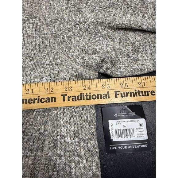 Eddie Bauer Men’s XL Radiator Fleece 1/4 Zip Pullover Heather Gray New With Tags - Picture 5 of 6